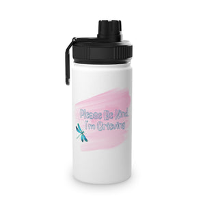Please be Kind; I’m Grieving Stainless Steel Water Bottle, Sports Lid