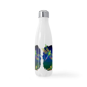 Dragonfly Dreaming Stainless Steel Water Bottle, 17oz