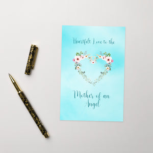 Open image in slideshow, Mother of an Angel Baby Loss Grief Card
